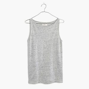 Madewell Linen Grey Tank Top XXS